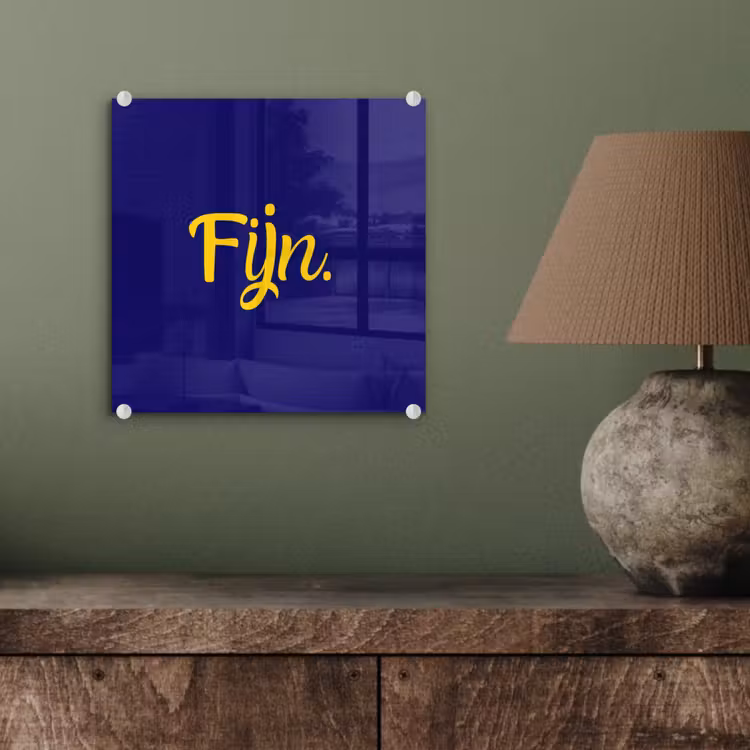 Blauw - Geel - Fijn plexiglas 5mm klein -sfeer3