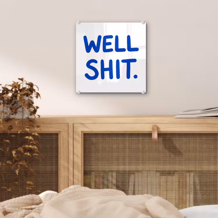 Blauw - Quote - Wit plexiglas 5mm klein -sfeer4