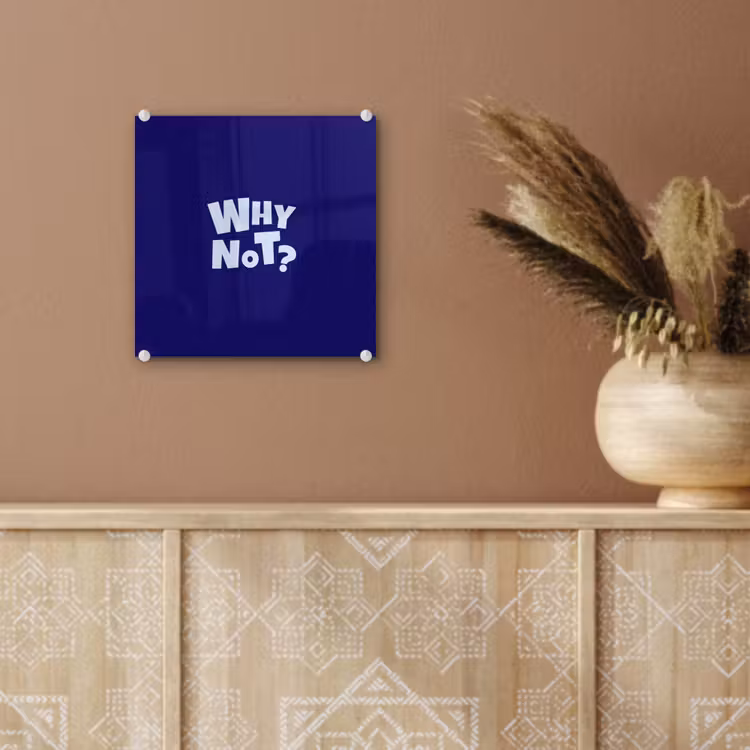 Blauw - Why not - Minimalistisch plexiglas 5mm klein -sfeer5