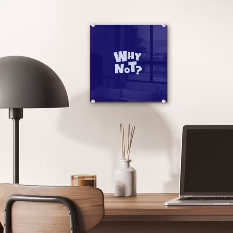 Blauw - Why not - Minimalistisch plexiglas 5mm klein -sfeer6