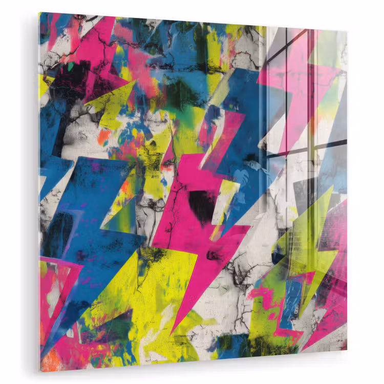 Bliksemschichten - Patroon - Marmer - Kleuren plexiglas 5mm klein -zzzproduct_nieuw