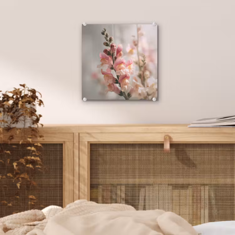 Bloem - Leeuwenbek - Roze - Stengel plexiglas 5mm klein -sfeer4
