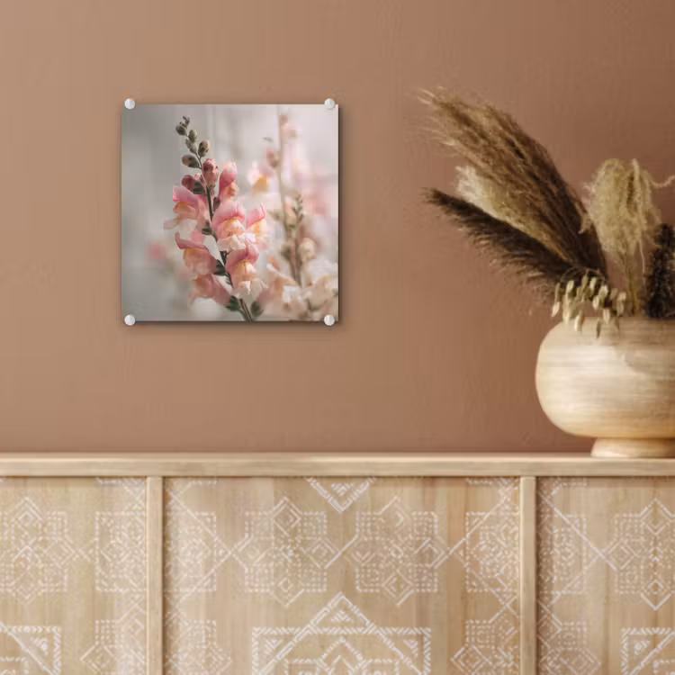 Bloem - Leeuwenbek - Roze - Stengel plexiglas 5mm klein -sfeer5