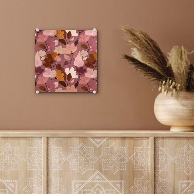 Bloem - Patroon - Roze plexiglas 5mm klein 11 -sfeer5