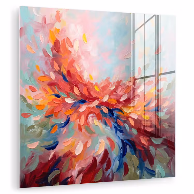 Bloemen - Abstract - Kunst - Modern plexiglas 5mm klein -zzzproduct_nieuw