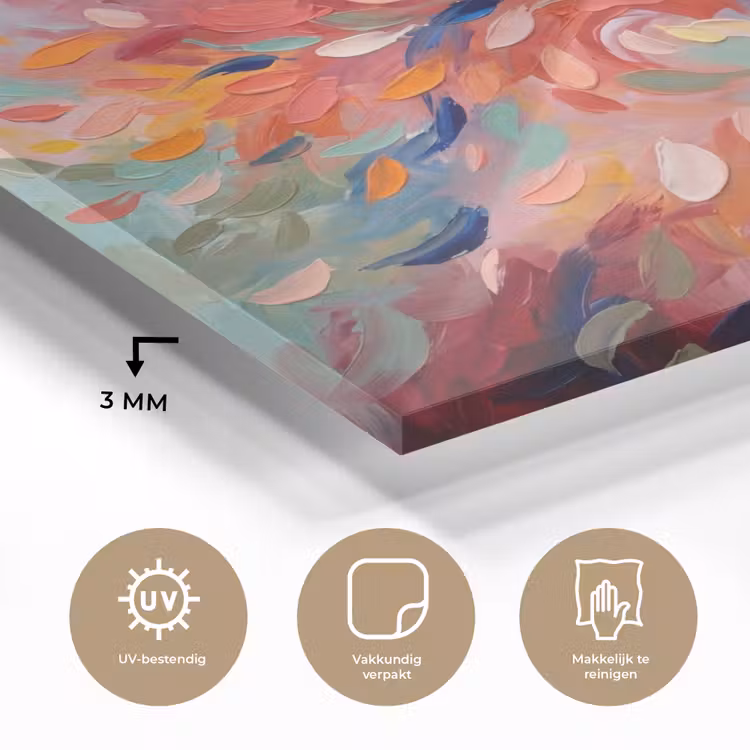 Bloemen - Abstract - Kunst - Modern plexiglas 5mm klein -sfeer2