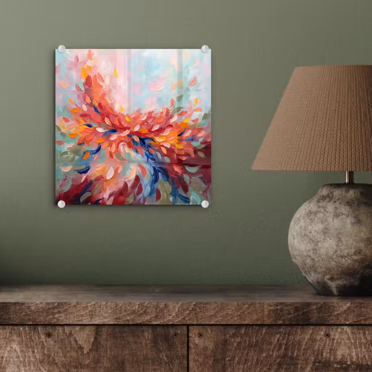 Bloemen - Abstract - Kunst - Modern plexiglas 5mm klein -sfeer3
