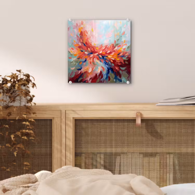 Bloemen - Abstract - Kunst - Modern plexiglas 5mm klein -sfeer4
