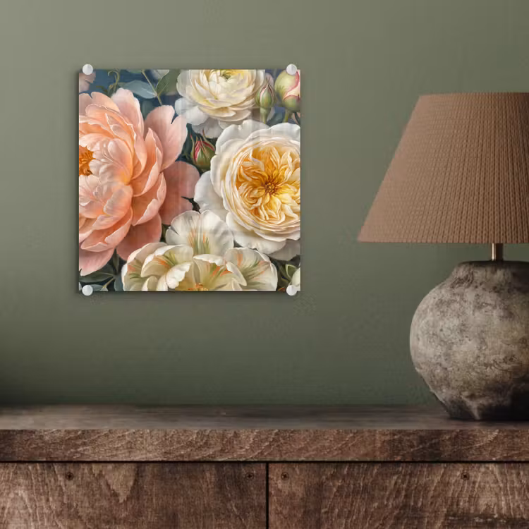 Bloemen - Boeket - Natuur - Klassiek - Kleurrijk plexiglas 5mm klein -sfeer3