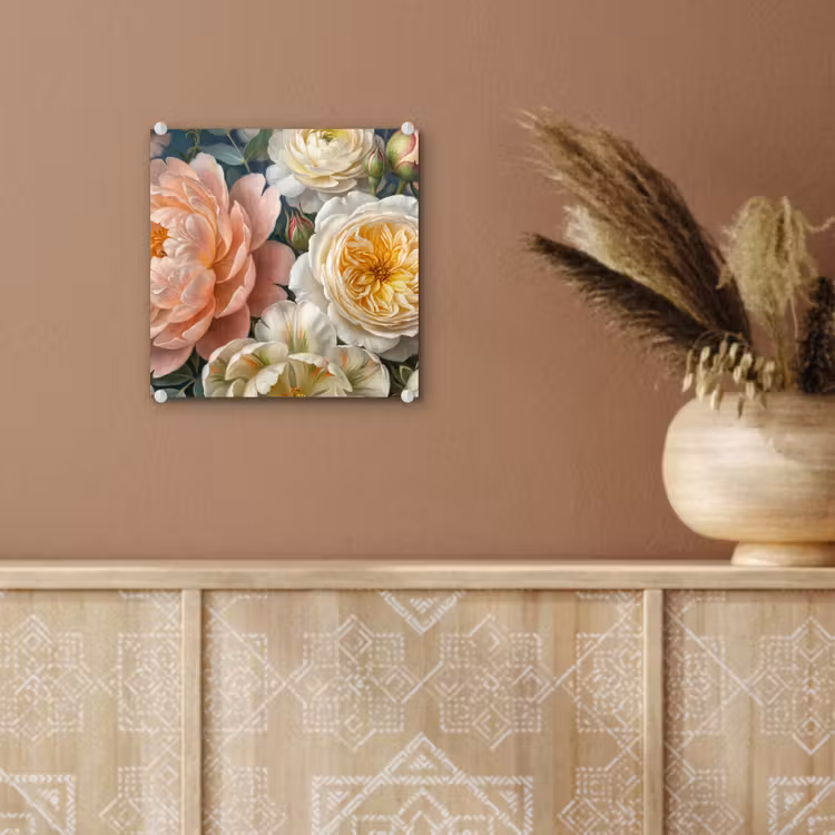 Bloemen - Boeket - Natuur - Klassiek - Kleurrijk plexiglas 5mm klein -sfeer5