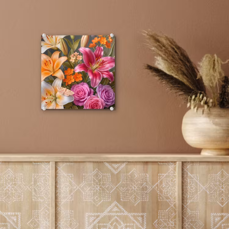 Bloemen - Boeket - Natuur - Kleurrijk - Modern plexiglas 5mm klein -sfeer5