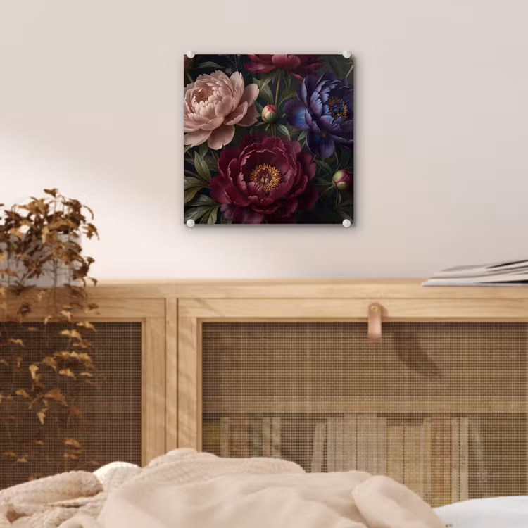 Bloemen - Boeket - Natuur - Modern - Donker plexiglas 5mm klein -sfeer4