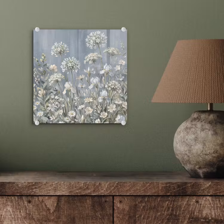 Bloemen - Botanisch - Blauw plexiglas 5mm klein -sfeer3