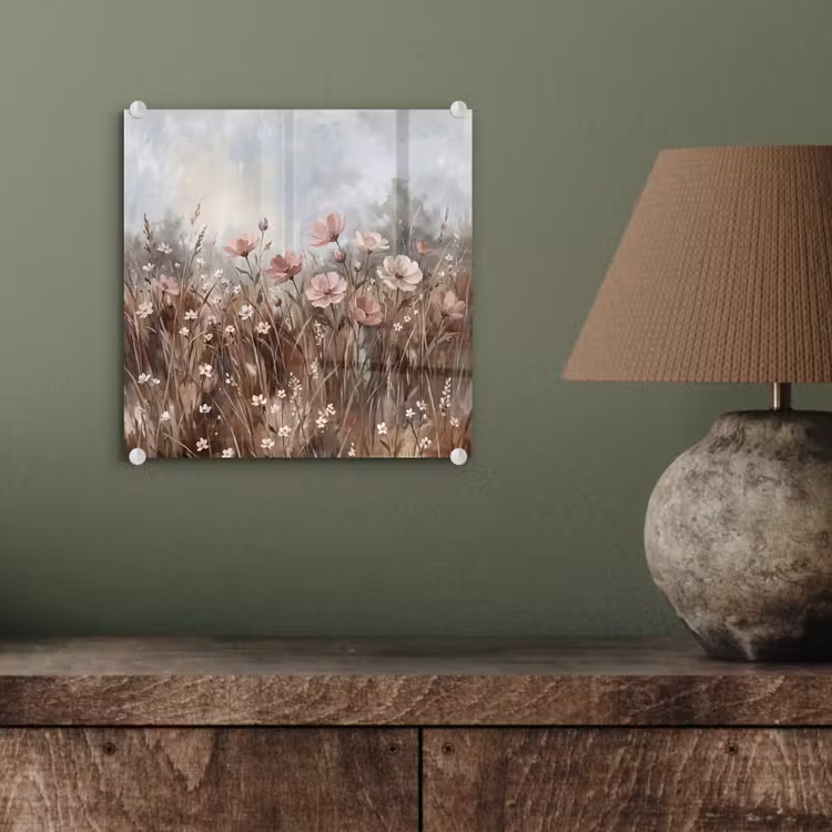 Bloemen - Botanisch - Schilderij - Pastel - Rustiek plexiglas 5mm klein -sfeer3