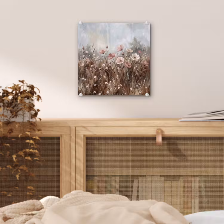 Bloemen - Botanisch - Schilderij - Pastel - Rustiek plexiglas 5mm klein -sfeer4