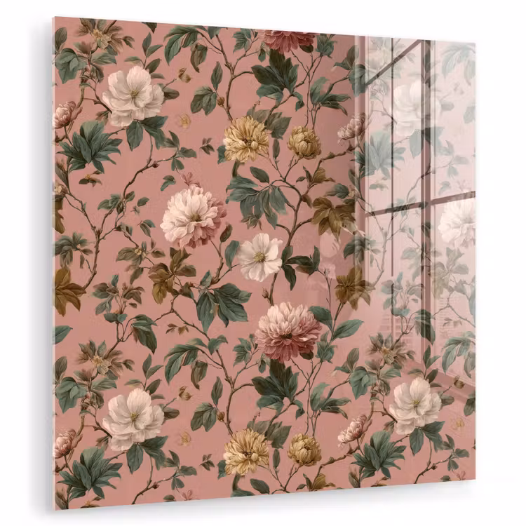 Bloemen - Klassiek - Roze plexiglas 5mm klein 11 -zzzproduct_nieuw