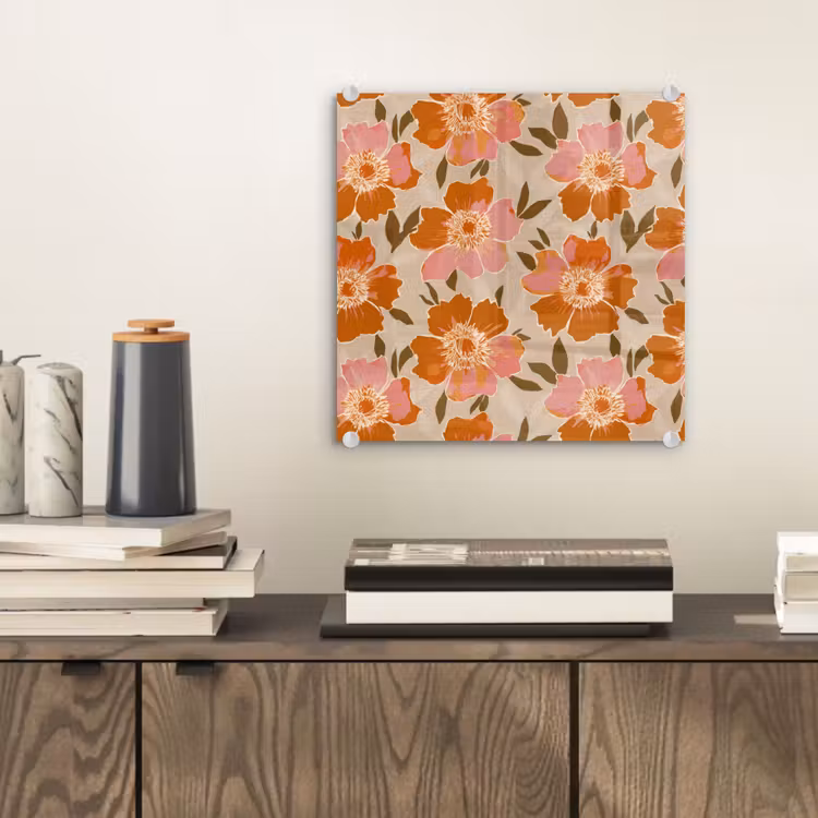 Bloemen - Motief - Retro plexiglas 5mm klein 11 -sfeer1