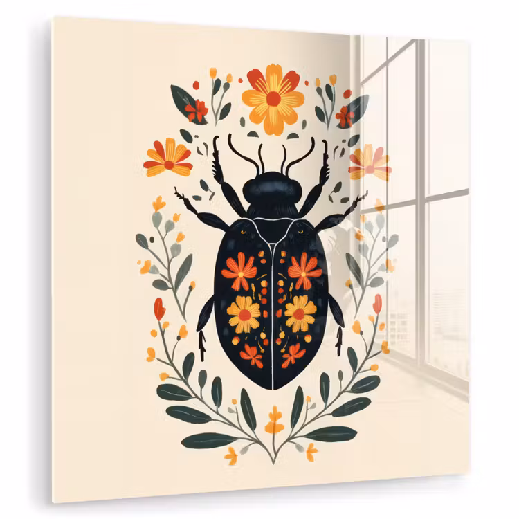Bloemen - Oranje - Planten - Sierlijk plexiglas 5mm klein -zzzproduct_nieuw