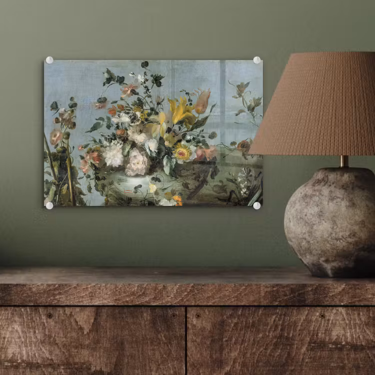 Bloemen - Oude Meesters - Olieverf plexiglas 5mm klein -sfeer3