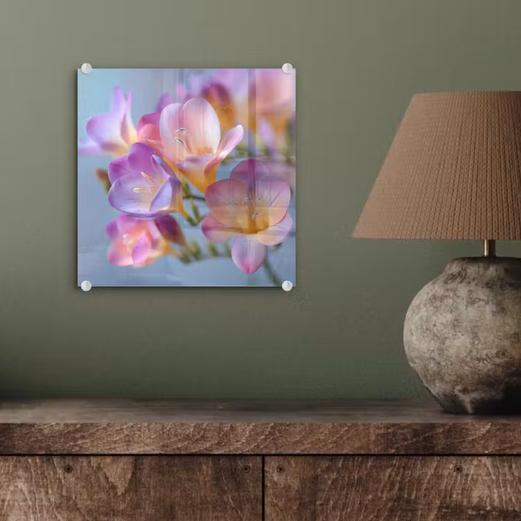 Bloemen - Paars - Overloop - Meeldraden plexiglas 5mm klein -sfeer3