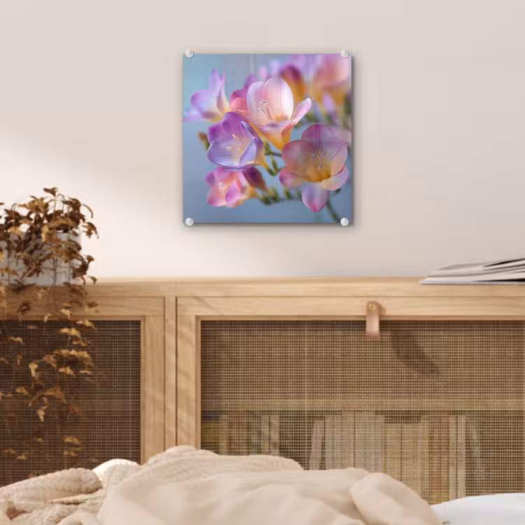 Bloemen - Paars - Overloop - Meeldraden plexiglas 5mm klein -sfeer4