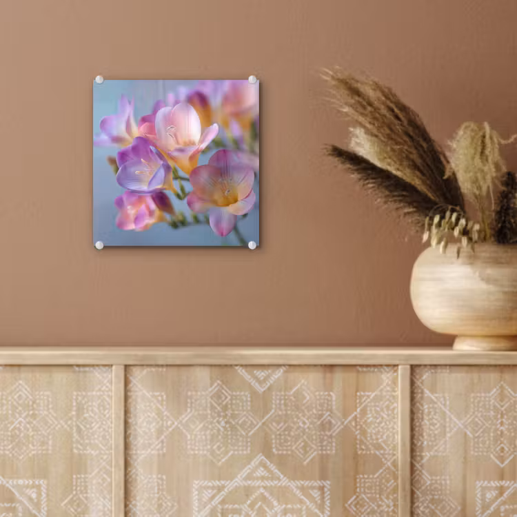 Bloemen - Paars - Overloop - Meeldraden plexiglas 5mm klein -sfeer5