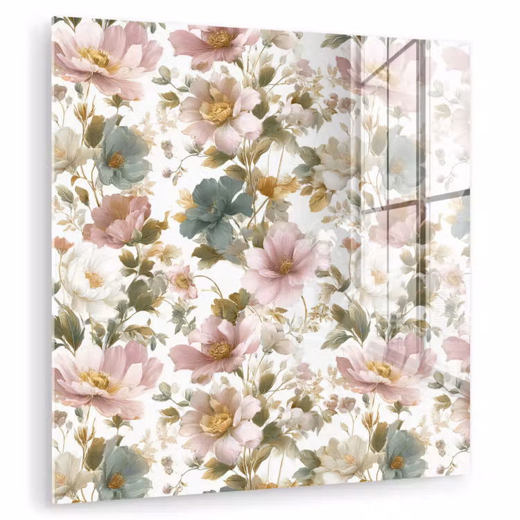 Bloemen - Patroon - Pastel plexiglas 5mm klein 11 -zzzproduct_nieuw