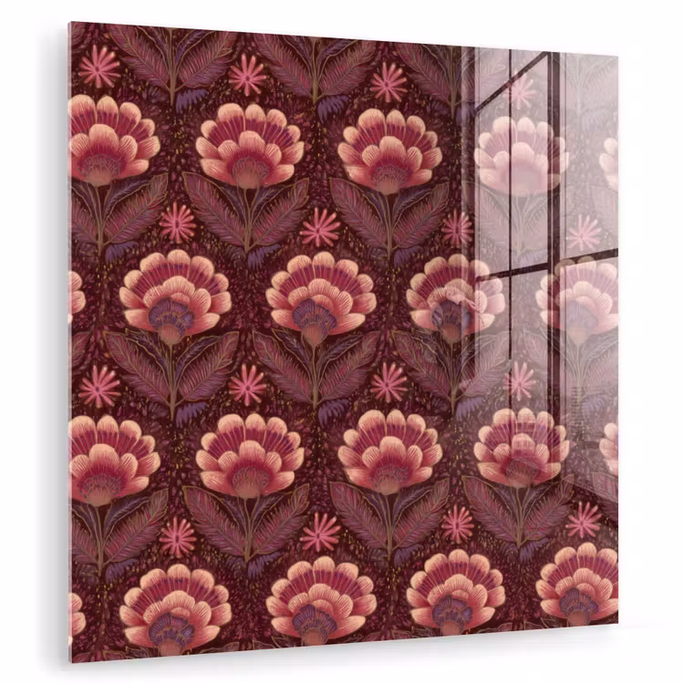 Bloemen - Waaier - Paars plexiglas 5mm klein 11 -zzzproduct_nieuw