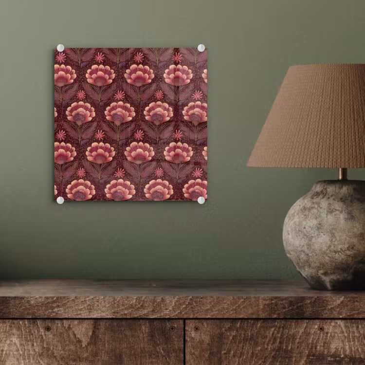 Bloemen - Waaier - Paars plexiglas 5mm klein 11 -sfeer3