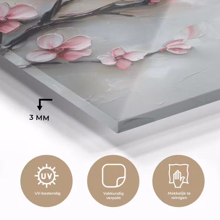 Bloesem - Kunstzinnig - Roze - Sakura plexiglas 5mm klein -sfeer2
