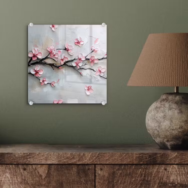 Bloesem - Kunstzinnig - Roze - Sakura plexiglas 5mm klein -sfeer3