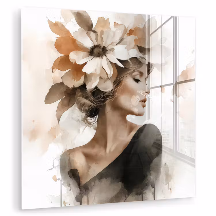 Bloesem - Portret - Gezicht plexiglas 5mm klein -zzzproduct_nieuw