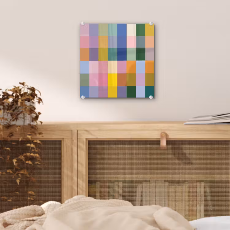 Blokken - Vierkant - Patroon - Gekleurd plexiglas 5mm klein -sfeer4