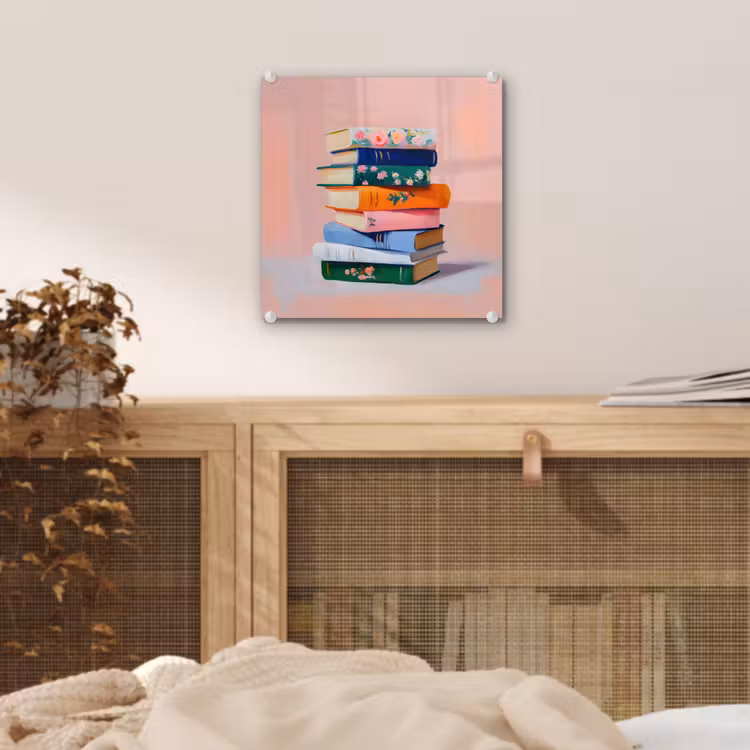 Boeken - Stapel - Kleurrijk plexiglas 5mm klein -sfeer4