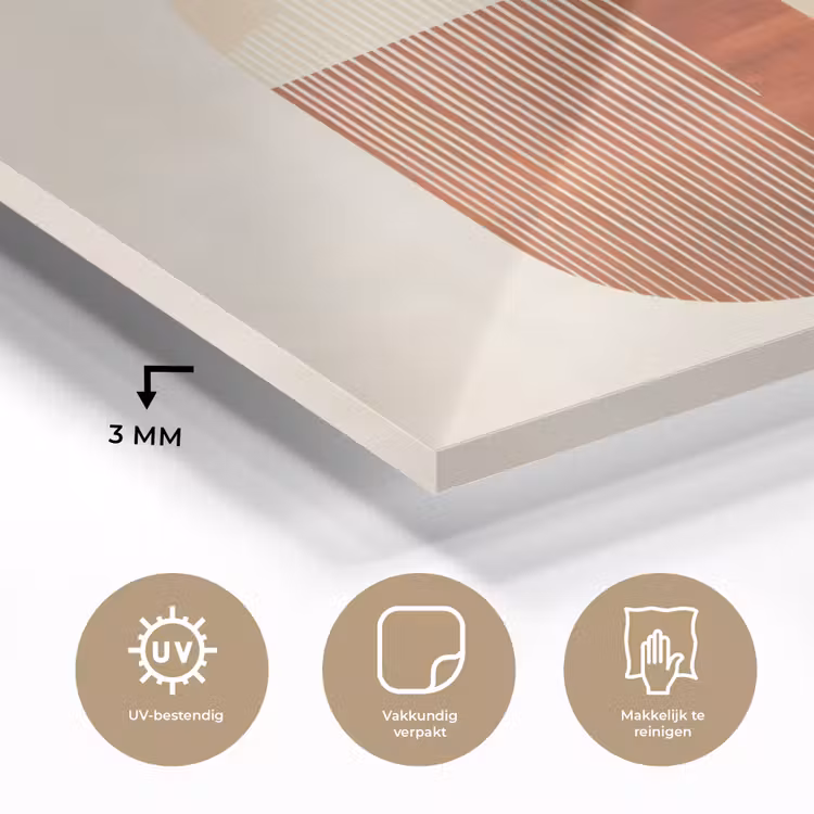 Bogen - Beige - Vormen plexiglas 5mm klein -sfeer2