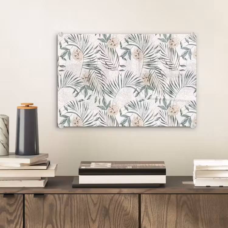 Bohemian - Bladeren - Bloemen - Tropisch plexiglas 5mm klein -sfeer1