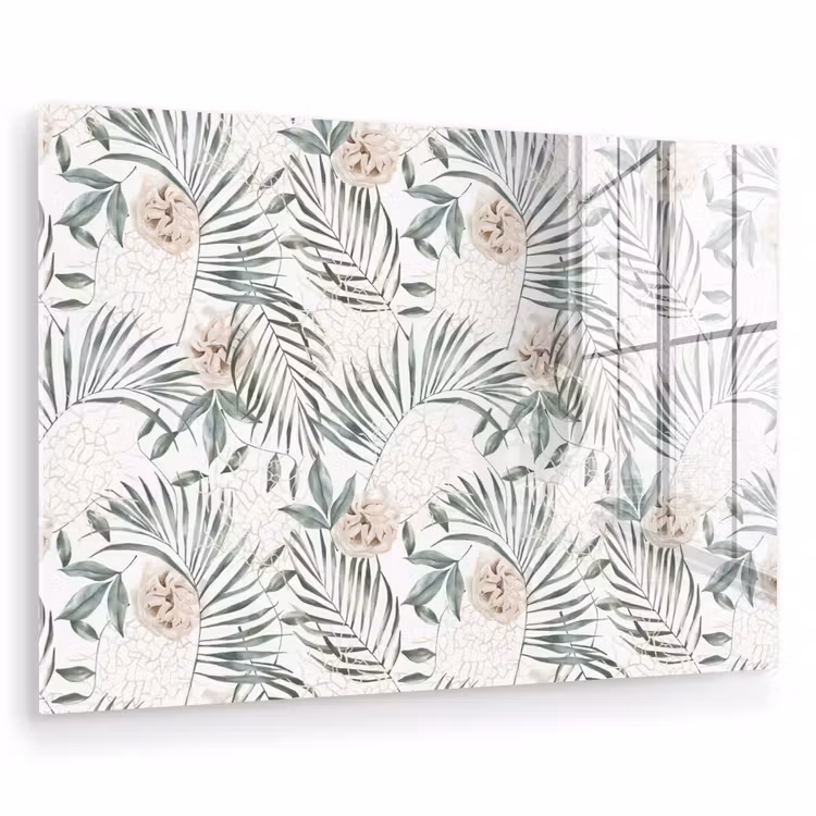 Bohemian - Bloemen - Bladeren - Jungle - Tropical plexiglas 5mm klein -zzzproduct_nieuw