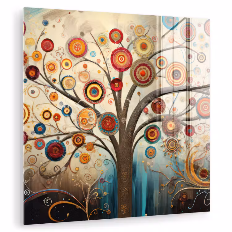 Boom - Tree of life - Kleur plexiglas 5mm klein -zzzproduct_nieuw