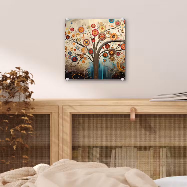 Boom - Tree of life - Kleur plexiglas 5mm klein -sfeer4