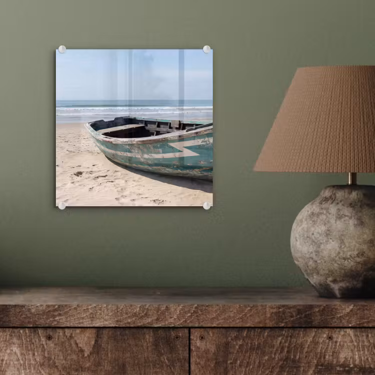 Boot - Zandstrand - Zee plexiglas 5mm klein -sfeer3