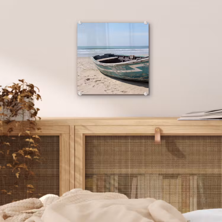Boot - Zandstrand - Zee plexiglas 5mm klein -sfeer4