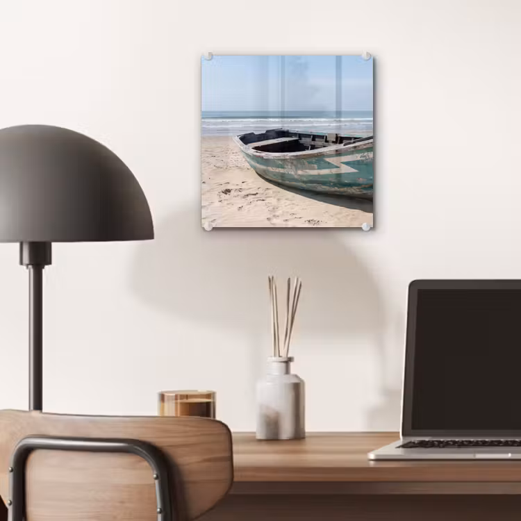 Boot - Zandstrand - Zee plexiglas 5mm klein -sfeer6