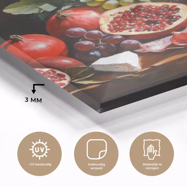 Borrelplank - Stilleven - Vintage plexiglas 5mm klein -sfeer2