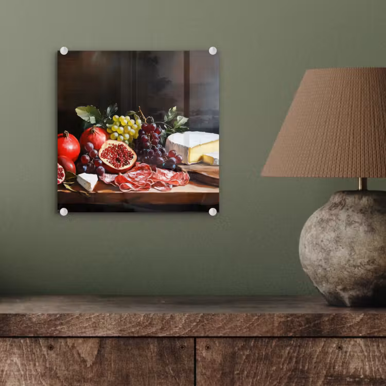 Borrelplank - Stilleven - Vintage plexiglas 5mm klein -sfeer3