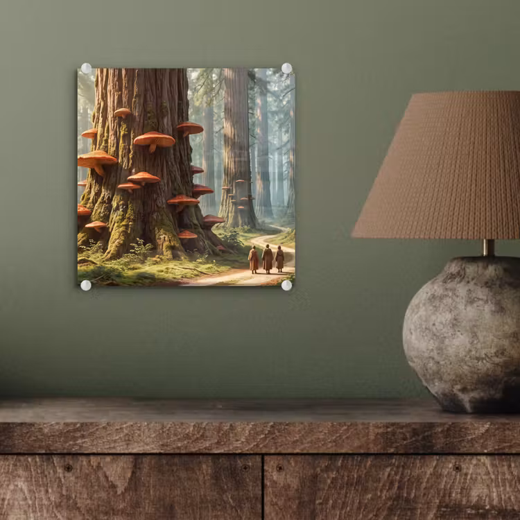 Glas schilderij - Bos - Bomen - Natuur - Bos - Bomen - Natuur plexiglas 5mm klein