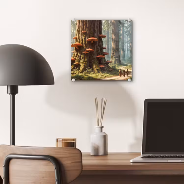 Glas schilderij - Bos - Bomen - Natuur - Bos - Bomen - Natuur plexiglas 5mm klein