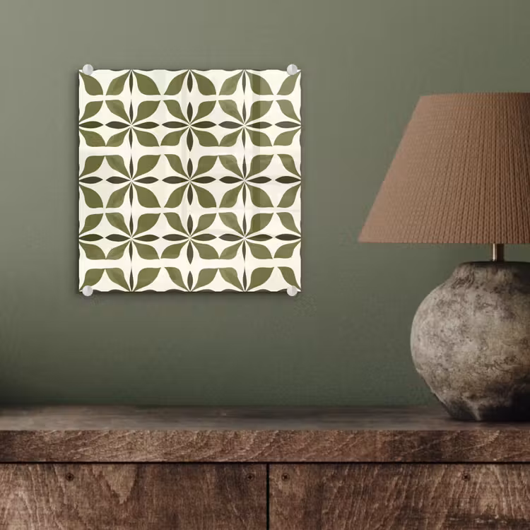 Botanisch - Retro - Groen plexiglas 5mm klein 11 -sfeer3