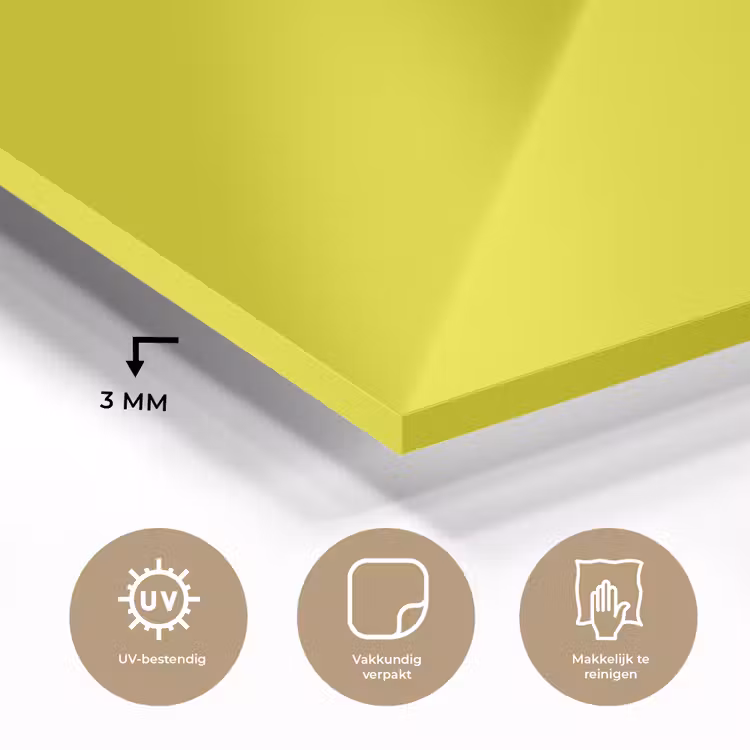 Bright - Canary - Geel plexiglas 5mm klein 11 -sfeer2