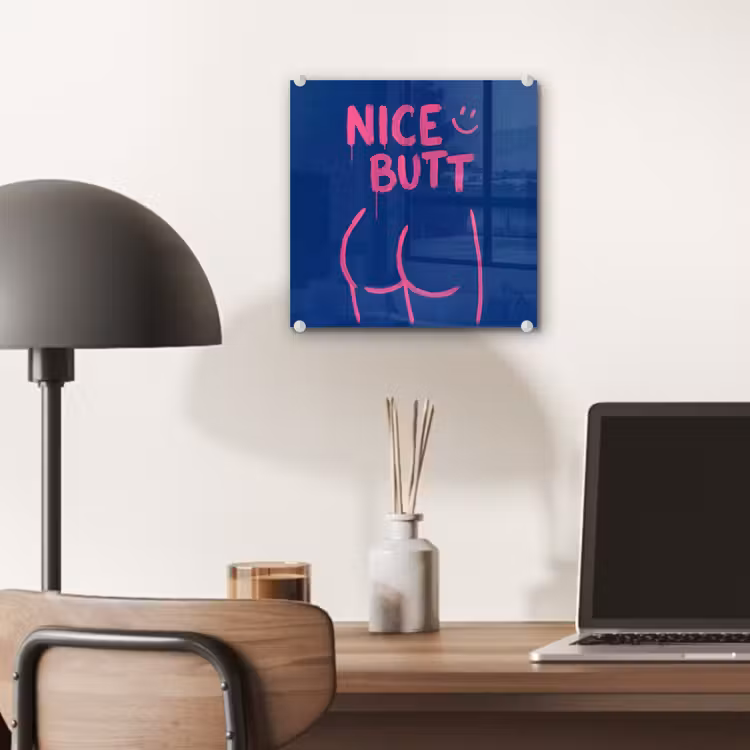 Brutaal - Grappig - Blauw plexiglas 5mm klein -sfeer6