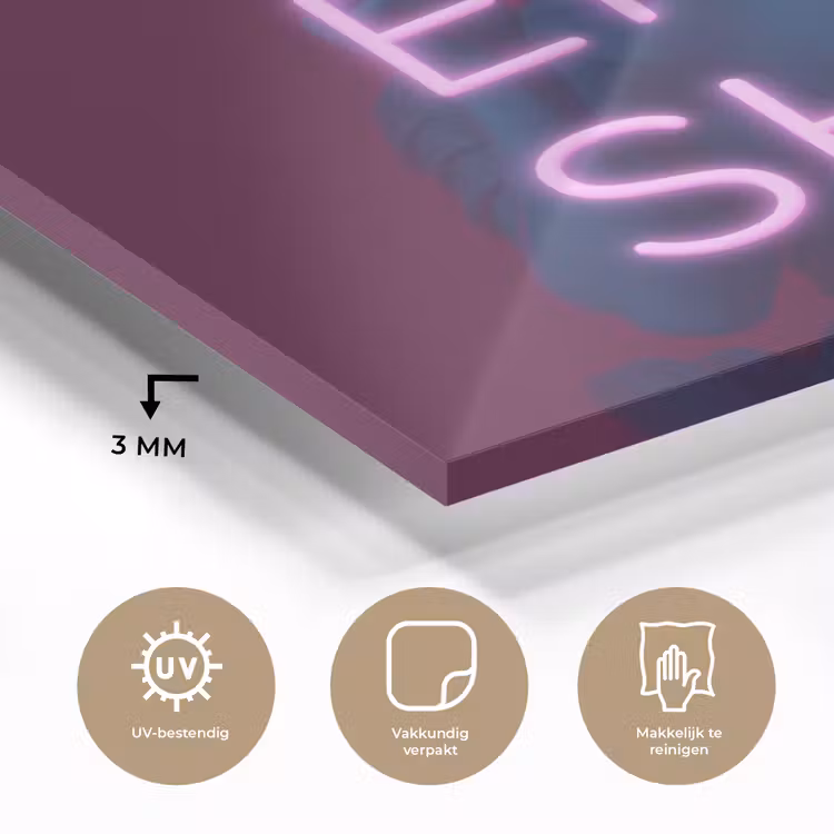 Buste - Neon - LED - Letters plexiglas 5mm klein -sfeer2